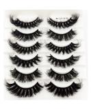 HBZGTLAD Cat-Eye 8D Wispy False Eyelashes - Pack of 6 Pairs | Dramatic Long Thick Volume Faux Mink Lashes | Mix-02 - Buy Online on GoSupps.com