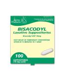Buy Bisacodyl Suppositories 10 mg - Box of 100 - Made in USA | Fast International Shipping - Buy Online on GoSupps.com