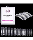 Beauticom USA Dual Nail Form Set Box | Frosted & Clear False Nail Forms for Salons & DIY Manicure - Buy Online on GoSupps.com