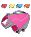 Vivaglory Sporty Dog Security Vest - Durable Neoprene Rescue Vest with Velcro Fastener Pink Size S (46-56cm Chest) - Shop Internationally - Buy Online on GoSupps.com