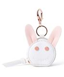 MOMINSIDE Pacifier Case Holder with Clip - Cute Rabbit Bag Charm - Holds 2 Pacifiers - White & Pink - Buy Online on GoSupps.com