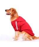 NAMSAN Dog Sweater | Warm Winter Clothes for Large Dogs | Red Button Design Hoodie | 5XL Size - Buy Online on GoSupps.com