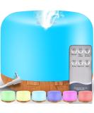 Retoo Aroma Diffuser - 300ml Ultrasonic Humidifier & Essential Oil Diffuser with 12 LED Colors for Home Office Yoga & Spa - Buy Online on GoSupps.com
