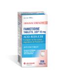 Original Strength Famotidine Tablets 10 mg - Heartburn Relief Acid Reducer - 200 Count | Fast International Shipping - Buy Online on GoSupps.com