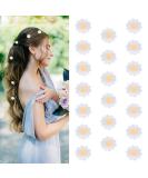YISSION 20Pcs Mini White Daisy Flower Hair Clips for Girls & Women - Cute Wedding Hair Barrettes - Buy Online on GoSupps.com