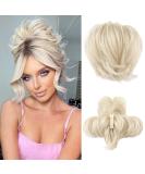 REECHO Messy Bun Claw Clip Hair Piece Short Ponytail Extension - Light Blonde - Buy Online on GoSupps.com