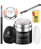 Saviland Gel Nails Builder Base - Clear UV Structure Nail Brushes & Shapes - Hard Gel for Nail Extensions - Optimized Gel Nail Kit - Buy Online on GoSupps.com