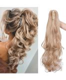 Sego 50cm Clip-In Braid Ponytail Extension - Wavy Golden Mix Blonde | Voluminous Synthetic Hair (150g) - Buy Online on GoSupps.com