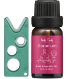Veda Tinda Geranium Essential Oil - 100% Pure Organic Geranium Oil for Skin Care Diffuser & Refreshing Aroma | 10ml - Buy Online on GoSupps.com