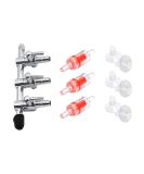 Bornfeel 10-in-1 Aquarium Air Distributor Set - 3-Way Aviation Valve & Check Valves for Air Pump Suction Cups - Perfect for 4/6mm Hose Fish Tanks - Buy Online on GoSupps.com