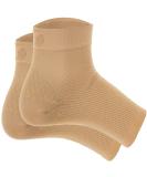 Os1st Men's Performance Foot Sleeve Large - Natural (1 Pair) | Supportive Compression for Active Feet - Buy Online on GoSupps.com