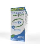Slimquick Pure 3x Regular Strength Pills for Women - Metabolism Support, Water Weight Loss, Appetite Control - AlloPure Green Tea, Caffine, Caste Tree - 144 Capsules - Buy Online on GoSupps.com
