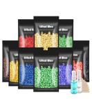 Coarse Hair Removal Kit: 2.2 lb. Hard Wax Beads - 10 Pack Depilatory Wax Beans for Face, Eyebrow, Body - Includes Spatulas - Ideal for Any Wax Warmer - Buy Online on GoSupps.com