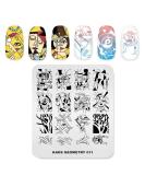 KADS Nail Art Stamping plate Nail Template Nail Art Design Tool Nail DIY Design Image Plate (GE011) - Buy Online on GoSupps.com