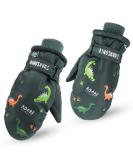 XIAOHAWANG Kids Ski Gloves | Waterproof Dinosaur Mittens 2-8 Years | Green | 2-4 Years - Buy Online on GoSupps.com