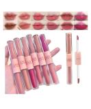 Domality 6 Colors 2 in 1 Double-end Lip Gloss Set  6pcs Matte Velvet & Mirror Finish Liquid Lipstick  Long Lasting Waterproof Glossy Lip Glaze  Plumping Hydrating Fuller Lip Makeup Gift Kit - Buy Online on GoSupps.com
