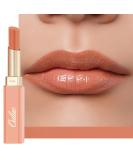 Oulac 2-in-1 Lipstick & Lip Balm - Juicy Shiny Vegan Lip Care for Smooth Hydrated Lips - Shade Nude Peach (05) - Buy Online on GoSupps.com