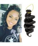 Ocean Wave Crochet Hair 14 Inch 6 Packs - Deep Wave Crochet Braids for Black Women - Synthetic Braiding Hair Extensions (1B) - Buy Online on GoSupps.com