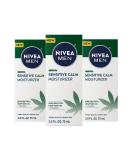 NIVEA MEN Sensitive Calm Moisturizer with Hemp Seed Oil and Vitamin E 2.5 fl oz (Pack of 3) - Soothing Skin Care Solution for Men - Buy Online on GoSupps.com