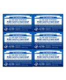 Dr. Bronner's Organic Peppermint Bar Soap 5oz 6-Pack - Gentle & Moisturizing, Vegan & Cruelty-Free - Buy Online on GoSupps.com