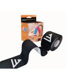 Kinesiology Tape - 20 Strips 10 Inch Hypoallergenic Elastic Sports Tape for Pain Relief - Waterproof & Breathable - Black - Buy Online on GoSupps.com