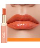 Oulac 2 in1 lipstick and lip balm juicy and shiny lip care lipstick smooth and hydrated lips shiny finish for dry cracked and brittle lips vegan (08) yellow tangerine (08) - Buy Online on GoSupps.com