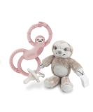Dr. Brown's Baby Pacifier 0-6m with Soft Lovey Sloth and Teether - Pink - Buy Online on GoSupps.com