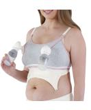 Bravado Clip and Pump Maternity Bra - Opaque M Dove Heather - Women's M Size - Buy Online on GoSupps.com