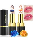 Buy Jeffbaubl YANQINA Flower Jelly Lipstick - Color Changing Long Lasting Moisturizing Lip Balm with Crystal Flower - Perfect Gift for Women & Girls - Buy Online on GoSupps.com