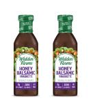 Walden Farms Honey Balsamic Vinaigrette Dressing 12 oz - Sugar Free, 0g Net Carbs - Sweet and Tangy Salad Topping - 2 Pack 12 Fl Oz - Buy Online on GoSupps.com
