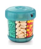 Extra Large Supplement Organizer, Vitamin Organizer with XL 7 Large Compartments, TPU Soft Lid Easy to Load and to Use Pill Dispenser, 1 Month Jumbo Vitamin Holder Medicine Organizer Storage Blue - Buy Online on GoSupps.com