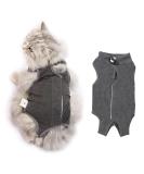 Clrybo Katzenbody for Cats | Post-Surgery Recovery Suit | Medical Surgical Shirt in Gray - Size M | International Shipping Available - Buy Online on GoSupps.com