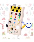 Buy Thedttoy Montessori Busy Board Educational Sensory Toys for Toddlers 1-3 Years | LED Wooden Activity Board - Perfect Christmas Gift! - Buy Online on GoSupps.com