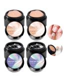 U-shinein 4 x 10 ml Solid Nail Glue Gel - Perfect for Acrylic & Press-On Nails | 2 Transparent + 2 Apricot Tips | Nail Art Manicure Essential - Buy Online on GoSupps.com