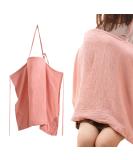 Breathable Cotton Nursing Cover with Adjustable Strap - Lightweight Pink Breastfeeding Shawl for Outdoor Use - Buy Online on GoSupps.com