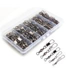 MOBOREST 200PCS Barrel Snap Swivel Fishing Accessories, Premium Fishing Gear Equipment with Ball Bearing Swivels Snaps Connector for Quick Connect Fishing Lures - Buy Online on GoSupps.com