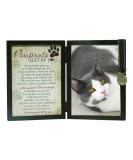 Pawprints Pet Memorial 5x7 Frame for Cats | Pawprints Left by You Poem | Pet Tag Included - Buy Online on GoSupps.com