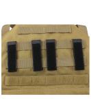 X2TKTACT Molle Strips for Attaching Tactical ID Patches - for 3-inch high Patches, Patches Display Tactical Molle Strips for Badges- 4-Count (Black) - Buy Online on GoSupps.com