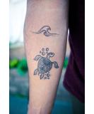 Henna Style Temporary Tattoo - Waterproof & Long Lasting 2 Weeks - Realistic Fake Tattoo for Men & Women (Beach Lover) - Buy Online on GoSupps.com