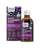 Gaia Herbs Black Elderberry Syrup 3 fl oz - Immune Support & Antioxidant Boost - Buy Online on GoSupps.com