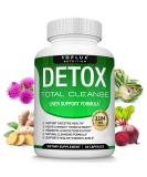 Natural 5-Day Detox Cleanse & Liver Support - Body Detoxifier with Milk Thistle Extract - 60 Capsules by Toplux Nutrition - Buy Online on GoSupps.com
