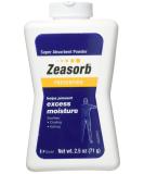 Zeasorb Excess Moisture 2.5 Oz - Pack of 2 | Absorbent Powder for Skin Relief - Buy Online on GoSupps.com
