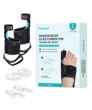 Bunion Corrector for Men & Women - Adjustable Bunion Splint Brace with Soft Gel - Pain Relief Toe Straightener - 1 Pair Bunion Pads - Buy Online on GoSupps.com