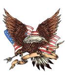 Dopetattoo 6 Sheets Temporary Tattoos eagle America flag tattoo usa 4th JulyTemporary tattoo Neck Arm Chest - Buy Online on GoSupps.com