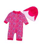 Bonverano Baby Girls Swimsuit | UPF 50+ Sun Protection | Rose | 12-18 Months - Buy Online on GoSupps.com