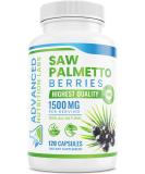 Saw Palmetto 1500mg Capsules with Extract for Men and Women - 120 Count | Advanced Nutrition Labs - Buy Online on GoSupps.com