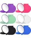 Mini Folding Compact Mirror Set - Vintage Portable Travel Makeup Mirror for Women - 18 Pieces (Pink, Purple, Green, Blue, Black, White) - Buy Online on GoSupps.com