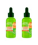 Garnier Fructis Hair Loss Serum - Vegan Silicone-Free Vitamin C & Biotin 3-Month Supply (125ml x 2) for Fragile Damaged Hair - International Shipping Available - Buy Online on GoSupps.com