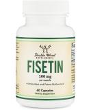 Double Wood Supplements Fisetin 100mg Aging Support Senolytic - 60 Capsules - Buy Online on GoSupps.com
