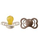 BIBS Pacifiers - Supreme Collection | BPA-Free Baby Pacifier | Made in Denmark | Set of 2 Vanilla/Dark Oak Color Premium Soothers | Size 6-18 Months - Buy Online on GoSupps.com